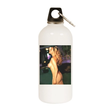 Katherine Heigl White Water Bottle With Carabiner