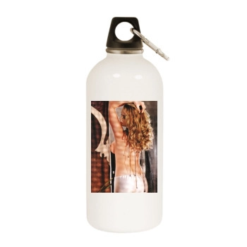 Katherine Heigl White Water Bottle With Carabiner