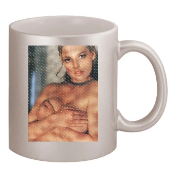 Katherine Heigl 11oz Metallic Silver Mug