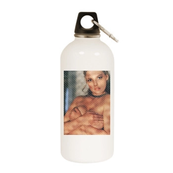 Katherine Heigl White Water Bottle With Carabiner