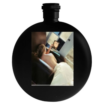 Katherine Heigl Round Flask