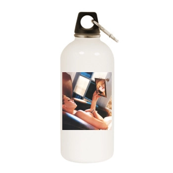 Katherine Heigl White Water Bottle With Carabiner