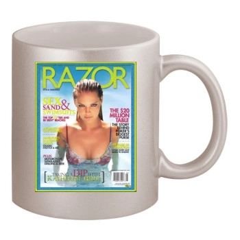 Katherine Heigl 11oz Metallic Silver Mug