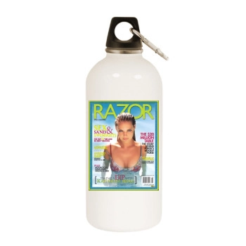 Katherine Heigl White Water Bottle With Carabiner