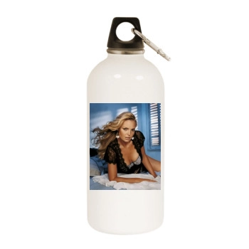 Katherine Heigl White Water Bottle With Carabiner