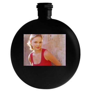 Katherine Heigl Round Flask