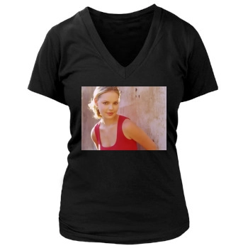 Katherine Heigl Women's Deep V-Neck TShirt