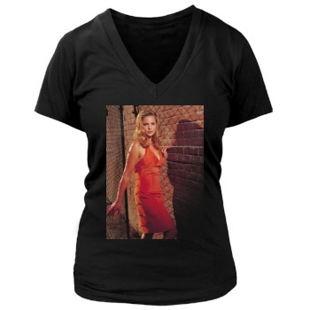 Katherine Heigl Women's Deep V-Neck TShirt