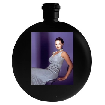 Katherine Heigl Round Flask