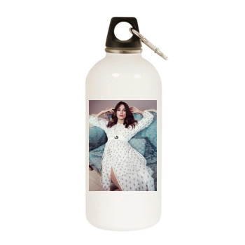 Keira Knightley White Water Bottle With Carabiner