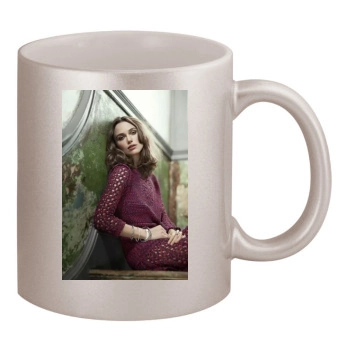 Keira Knightley 11oz Metallic Silver Mug