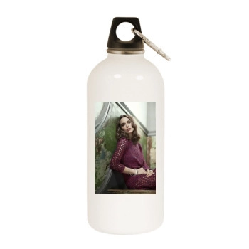 Keira Knightley White Water Bottle With Carabiner