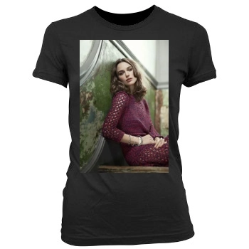 Keira Knightley Women's Junior Cut Crewneck T-Shirt