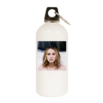 Keira Knightley White Water Bottle With Carabiner