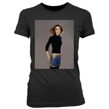 Keira Knightley Women's Junior Cut Crewneck T-Shirt