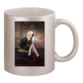 Kesha 11oz Metallic Silver Mug