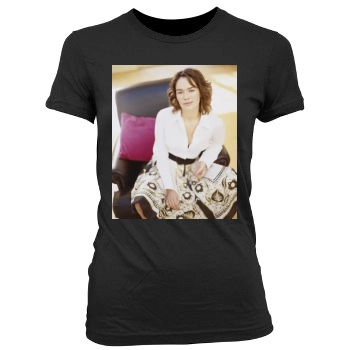 Lena Headey Women's Junior Cut Crewneck T-Shirt