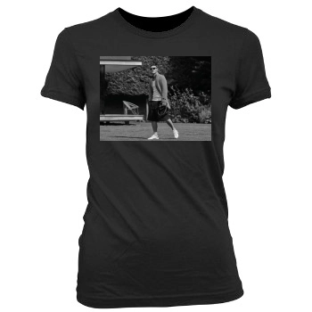 Luke Evans Women's Junior Cut Crewneck T-Shirt
