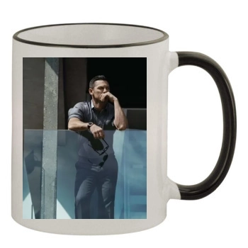 Luke Evans 11oz Colored Rim & Handle Mug