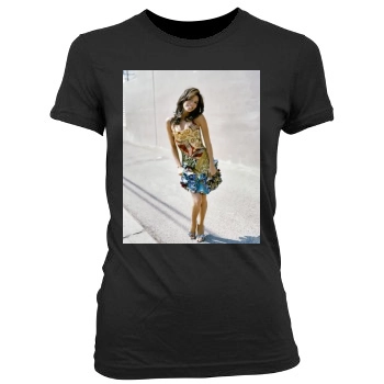 Eva Longoria Women's Junior Cut Crewneck T-Shirt