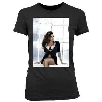 Eva Longoria Women's Junior Cut Crewneck T-Shirt