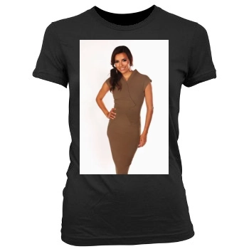 Eva Longoria Women's Junior Cut Crewneck T-Shirt