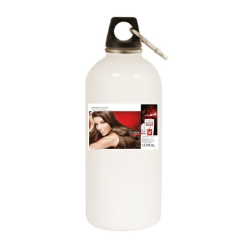 Eva Longoria White Water Bottle With Carabiner