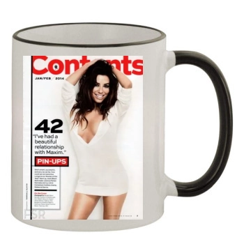 Eva Longoria 11oz Colored Rim & Handle Mug