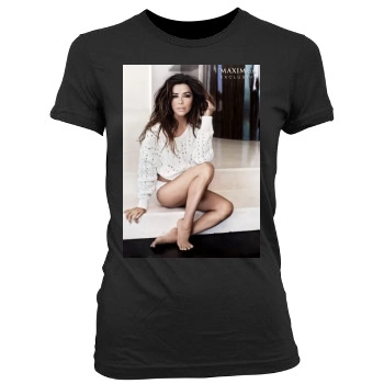 Eva Longoria Women's Junior Cut Crewneck T-Shirt