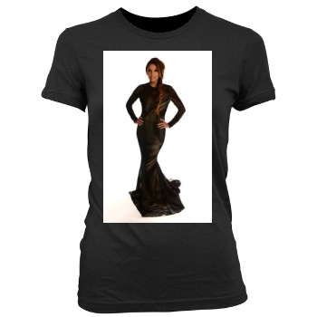 Eva Longoria Women's Junior Cut Crewneck T-Shirt