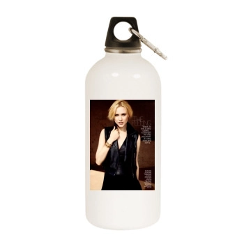 Evan Rachel Wood White Water Bottle With Carabiner