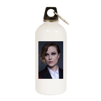 Evan Rachel Wood White Water Bottle With Carabiner