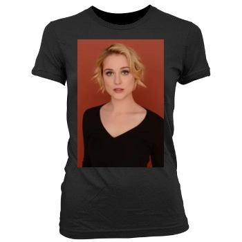 Evan Rachel Wood Women's Junior Cut Crewneck T-Shirt