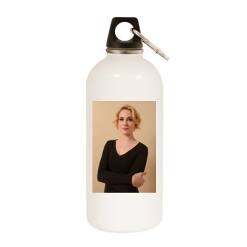 Evan Rachel Wood White Water Bottle With Carabiner