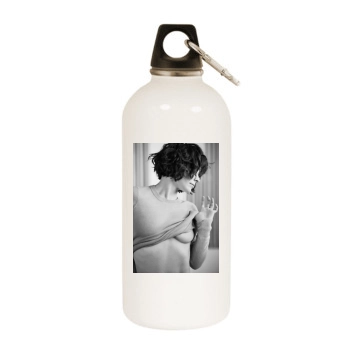 Evangeline Lilly White Water Bottle With Carabiner