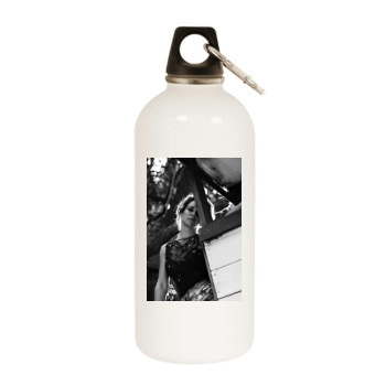 Evangeline Lilly White Water Bottle With Carabiner