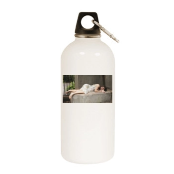 Evangeline Lilly White Water Bottle With Carabiner