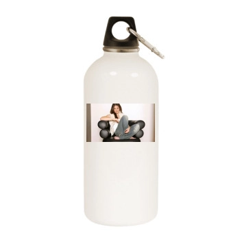 Evangeline Lilly White Water Bottle With Carabiner