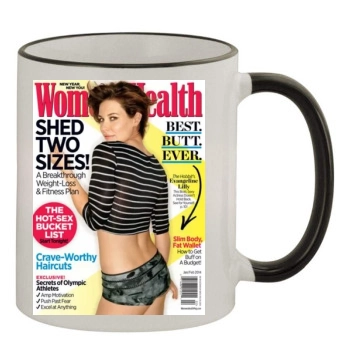 Evangeline Lilly 11oz Colored Rim & Handle Mug