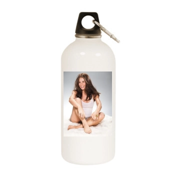 Evangeline Lilly White Water Bottle With Carabiner