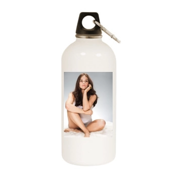 Evangeline Lilly White Water Bottle With Carabiner