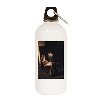 Jennifer Lopez White Water Bottle With Carabiner