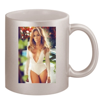 Jennifer Lopez 11oz Metallic Silver Mug