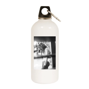 Jennifer Lopez White Water Bottle With Carabiner