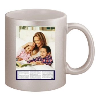 Jennifer Lopez 11oz Metallic Silver Mug