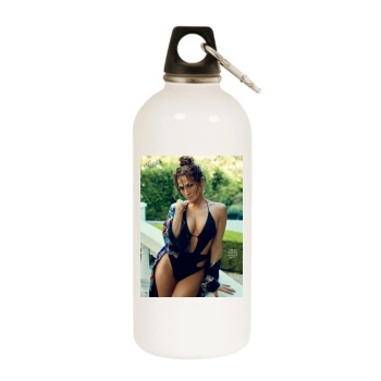 Jennifer Lopez White Water Bottle With Carabiner