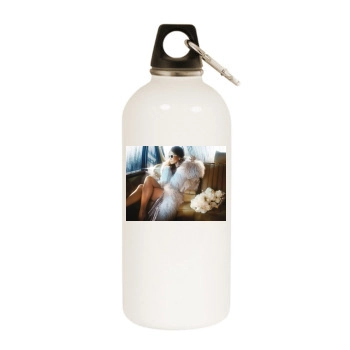 Jennifer Lopez White Water Bottle With Carabiner