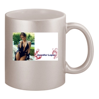 Jennifer Lopez 11oz Metallic Silver Mug