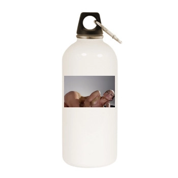 Jennifer Lopez White Water Bottle With Carabiner