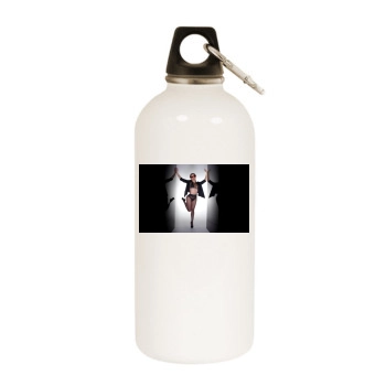 Jennifer Lopez White Water Bottle With Carabiner